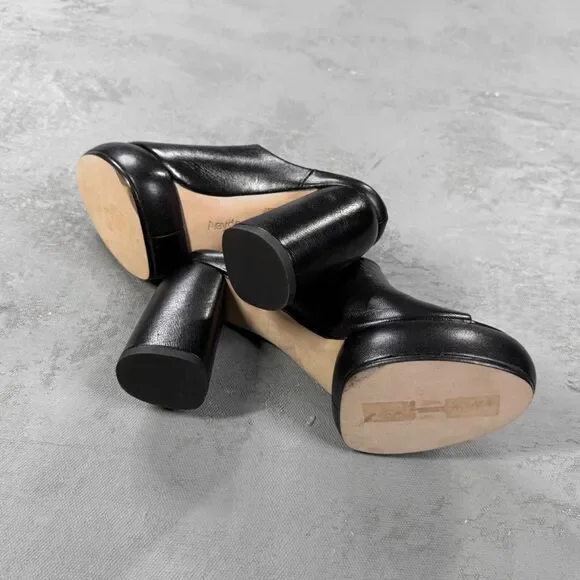 Aeyde Black Leather Platform Sandals Size EU 36, US 5 - Picture 7 of 8